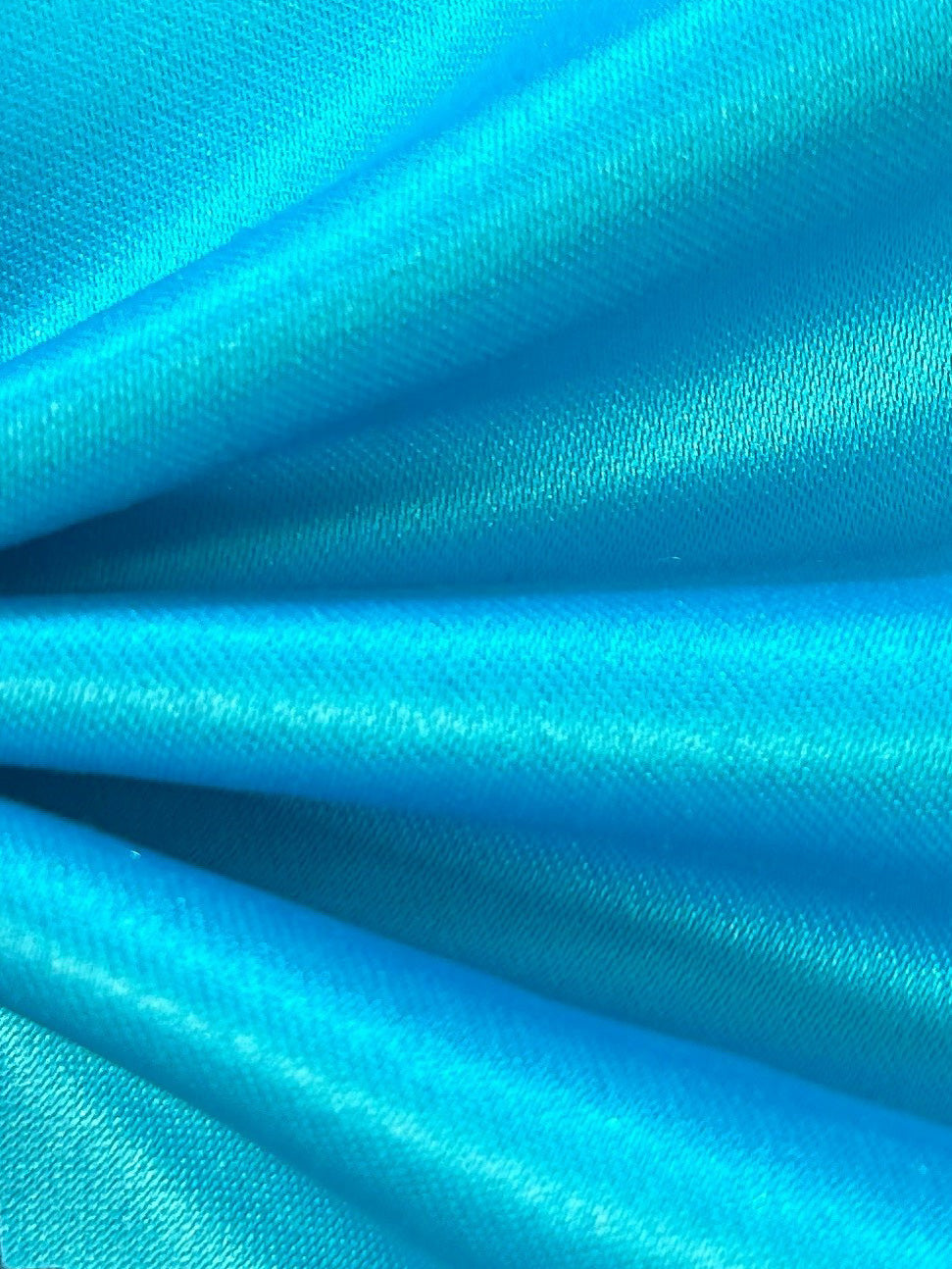 Satin Polyester Turquoise - Majestueux