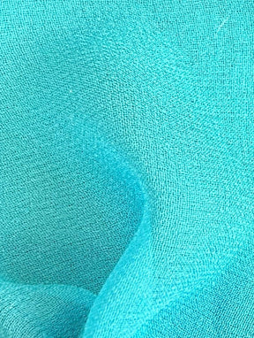 Georgette de Soie Turquoise - Shimmer