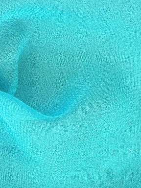 Georgette de Soie Turquoise - Shimmer