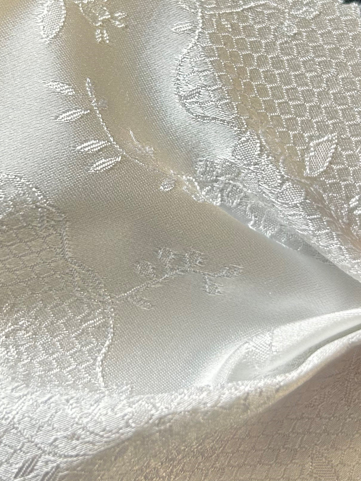 Tissu Jacquard Blanc - Anvers