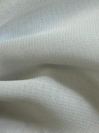 Mousseline Polyester Blanc - Bienveillance