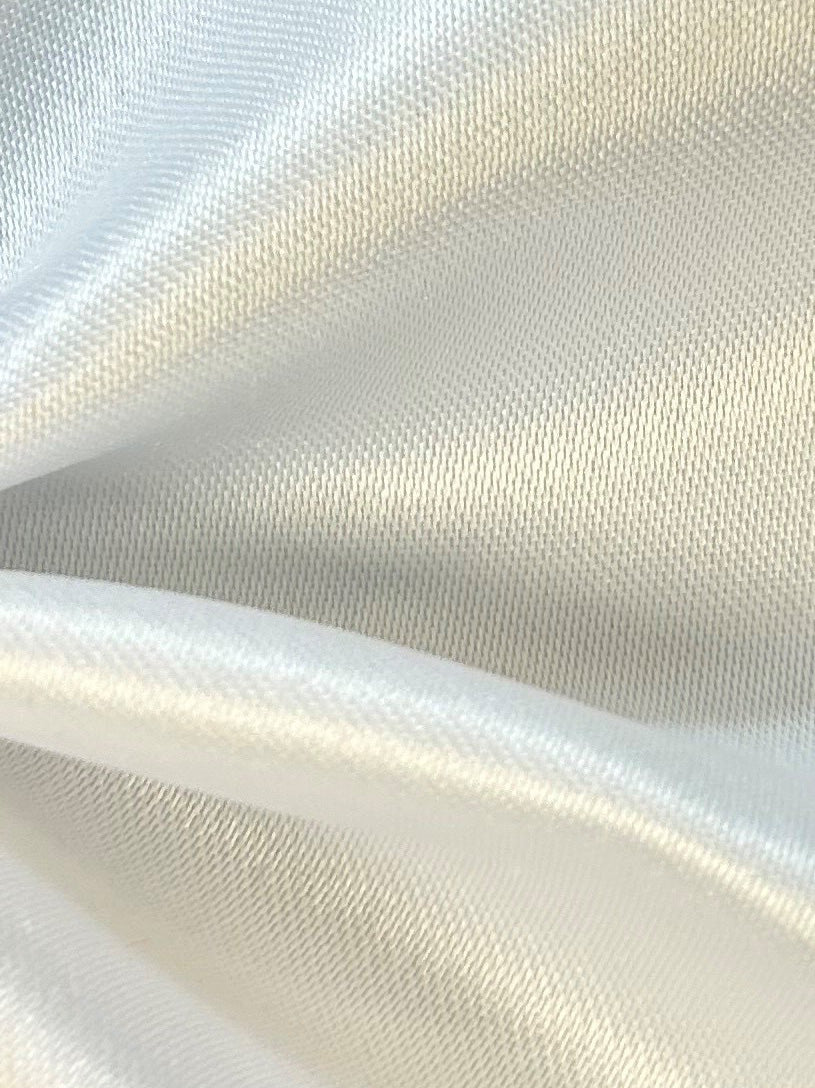 Satin Polyester Blanc - Majestic