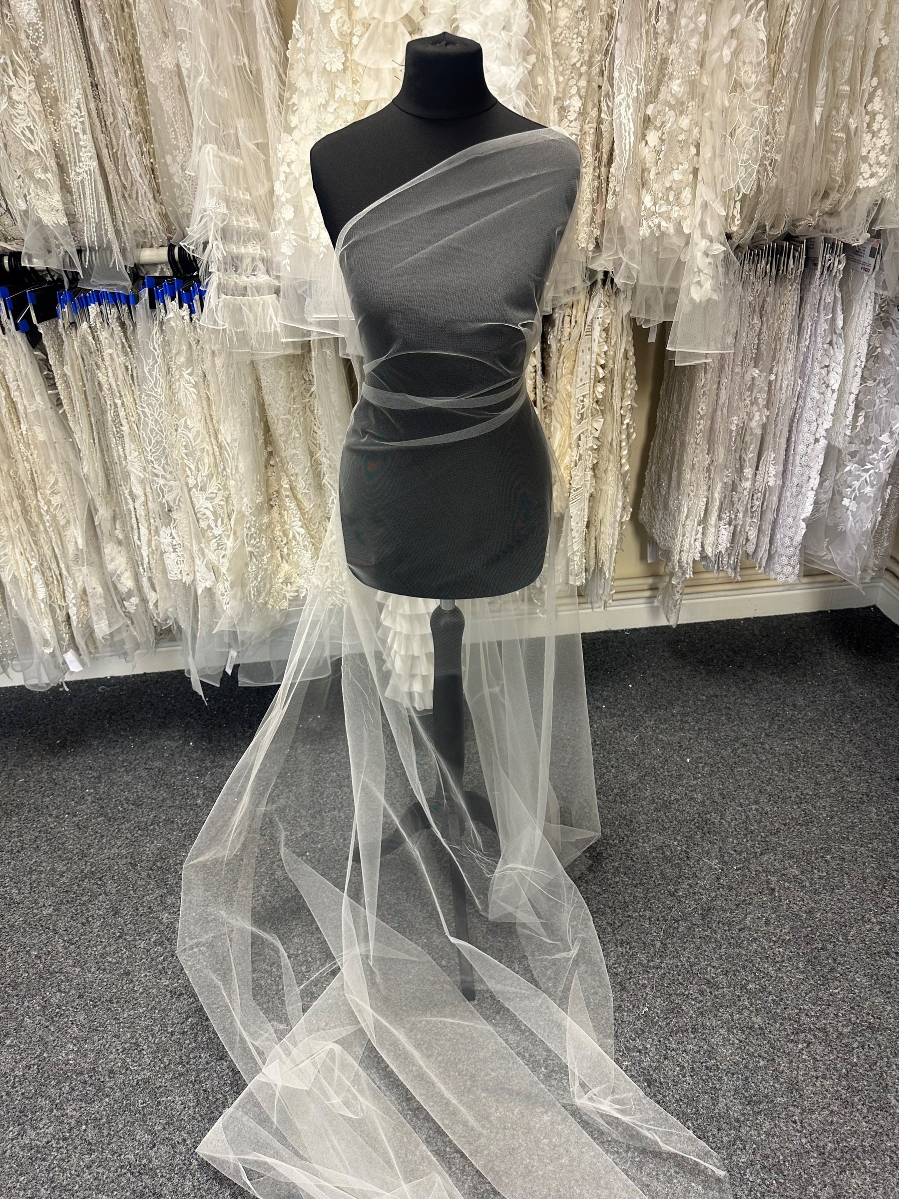 Tulle de mariée ivoire pour voiles – Flow