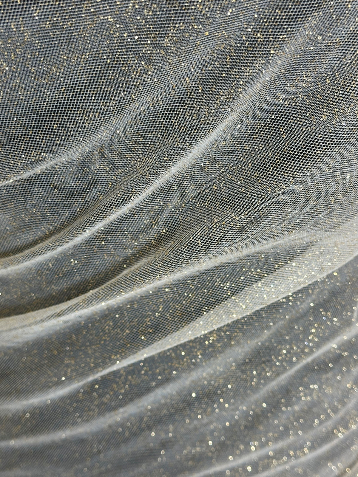 Tulle à paillettes or - Effervescence