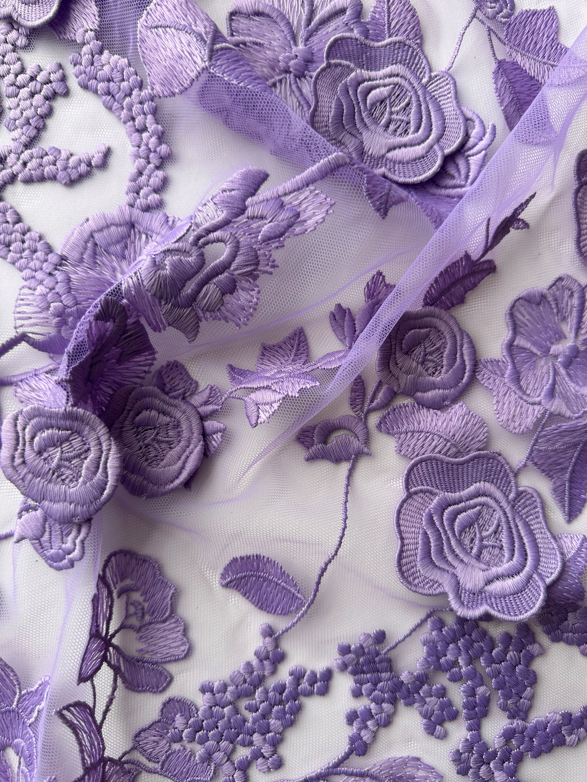 Dentelle 3D violette - Meghan