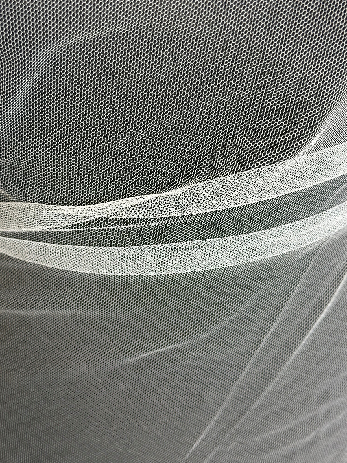 Tulle de mariée blanc pour voiles – Crescendo