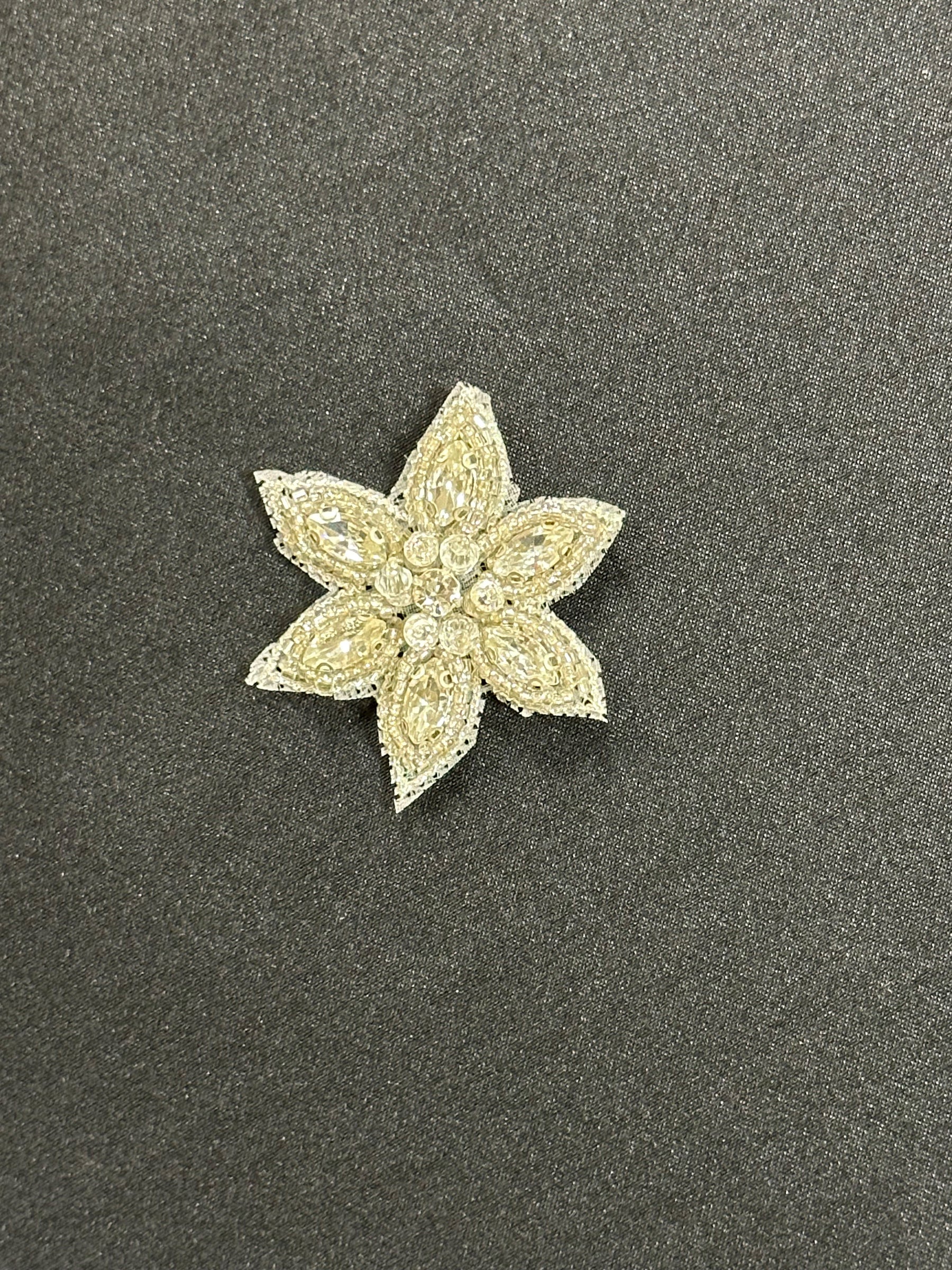 Applique en fleur cristalisée - Deidre