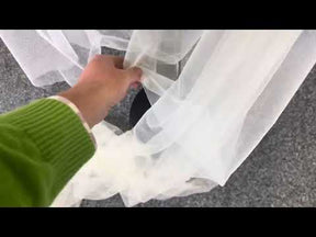 Voile en tulle écologique ivoire pâle - Winsome