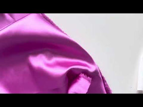Mulberry Pink Polyester Stretch Satin - Empathy