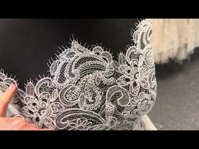 Dentelle Raschel ivoire à cordon - Ellery